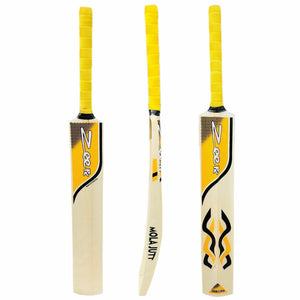Zeepk Cricket Bat Tennis Ball Handcrafted Kashmir Willow Grip Thick Edge Blade 44mm Light Weight 2lb - Zeepk Sports